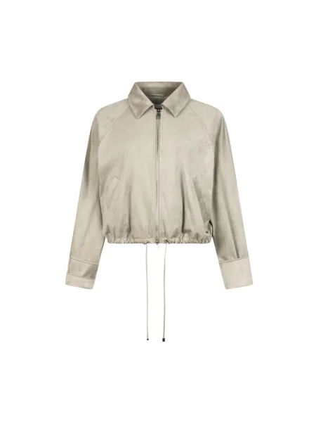 Kurtka Liu Jo zamszowa szara