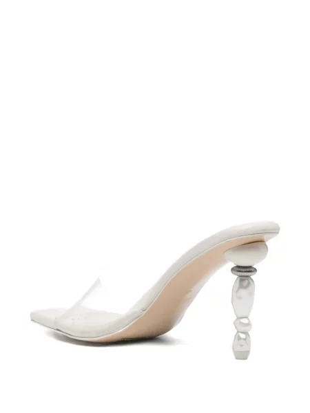Sandale Cult Gaia cu perle alb