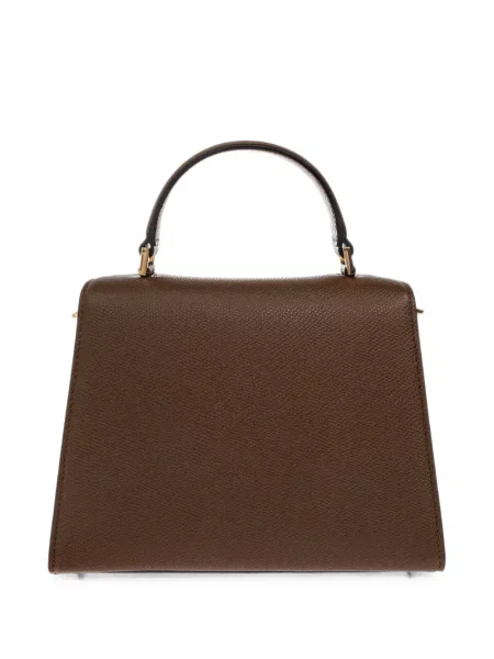 Geantă shopper Valentino Garavani maro