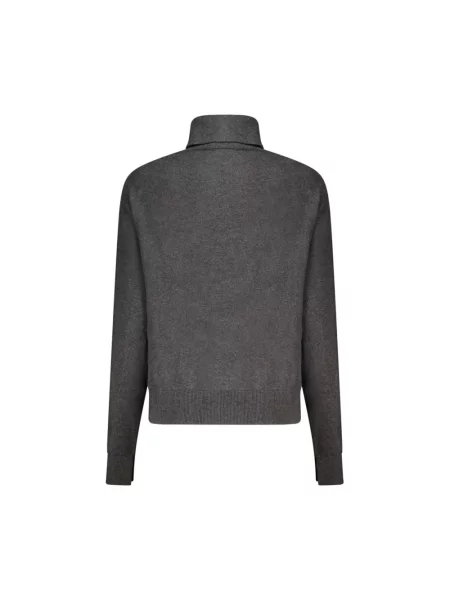 Sweter z golfem Pepe Jeans z długim rękawem czarny