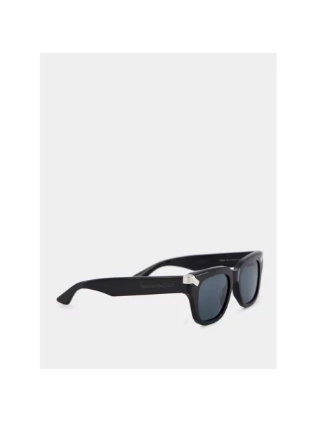 Okulary przeciwsłoneczne Alexander Mcqueen z nitami czarne