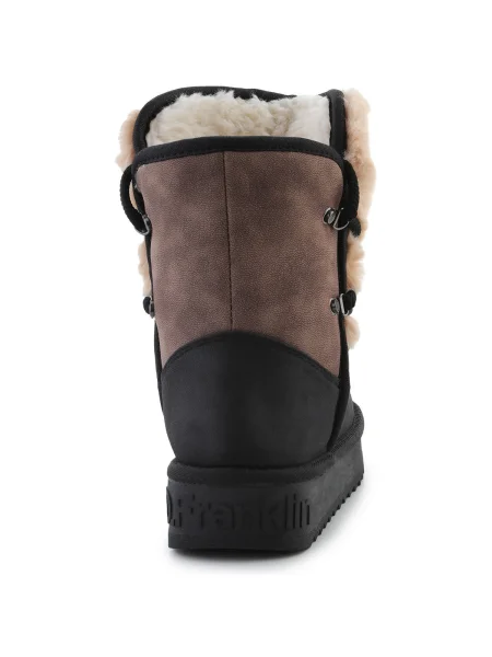 Pantofi D.franklin cu blană negru