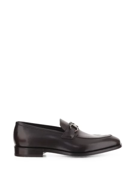 Pantofi loafer Ferragamo cu cataramă maro