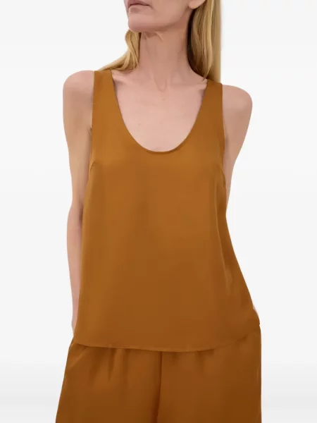 Top Paloma Wool wełniany bez rękawów brązowy