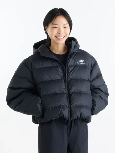 Демісезонна куртка New Balance Boston Puffer перероблений чорний