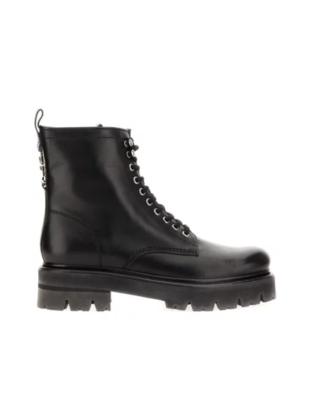 Buty do kostki Dsquared2 skórzane czarne