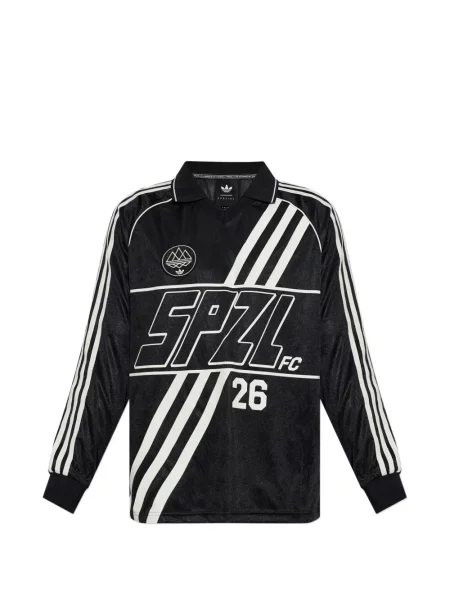 Lung tricou Adidas cu mâneci lungi din dantelă maro