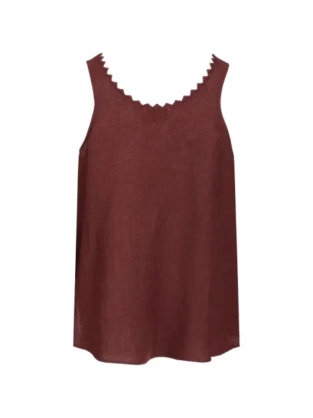 Top Forte_forte cu broderie maro