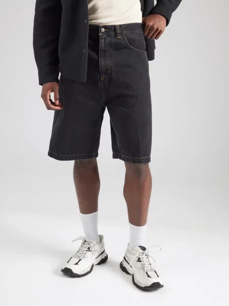 Kratak kratke hlače Carhartt Wip kamenje crna