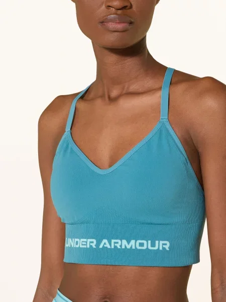 Under Armour Sportovní Podprsenka Ua Vanish Seamless Low tyrkysová