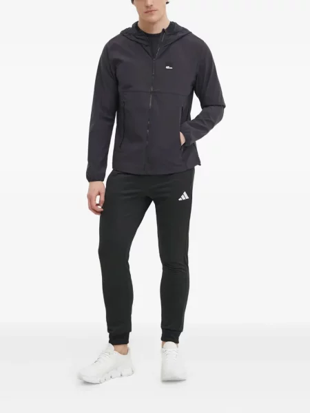 Geacă Jack Wolfskin cu glugă gri