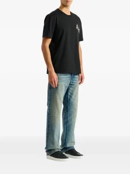 Tricou Balmain cu broderie negru