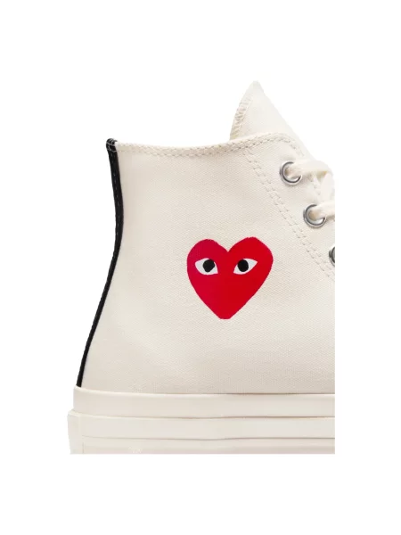 Sneakersy Comme Des Garcons Play skórzane casual czarne