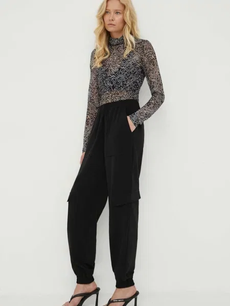 Hlače Bruuns Bazaar Brassica Cilla črna