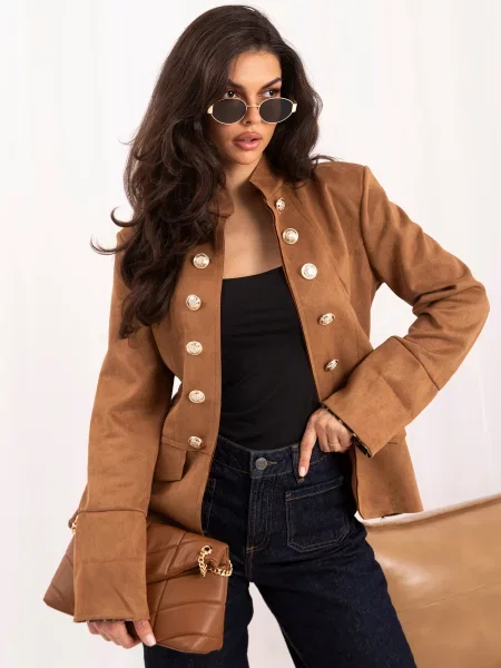 Jakna Italy Moda smeđa