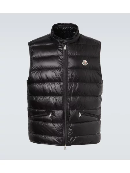 Puh brezrokavnik Moncler črna
