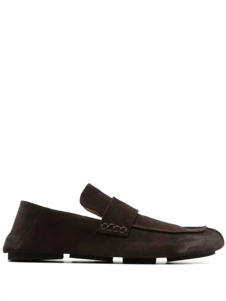 Pantofi loafer Marsell din piele de căprioară maro
