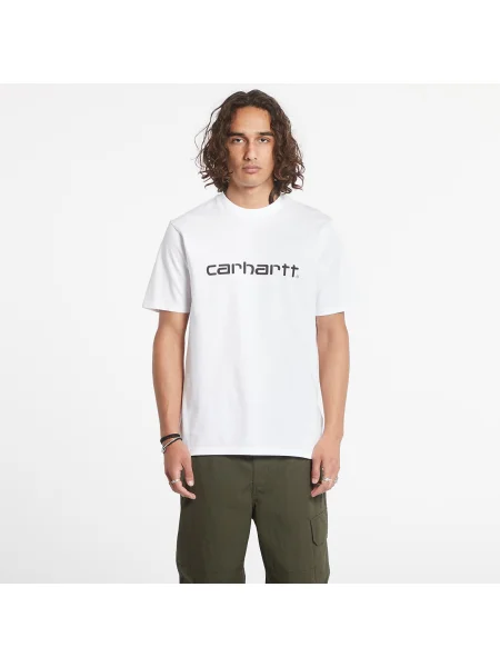 Tricou Carhartt WIP S/S Script T-Shirt White/ Black XL alb