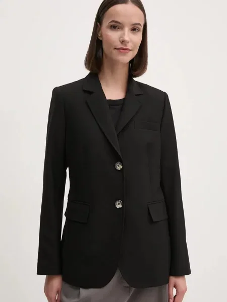 Dkny sacou un singur rand de neted negru