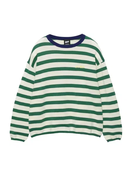 Pull&Bear Pulover STWD verde alb