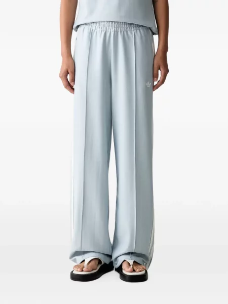 Pantaloni Adidas cu imagine cu model leopard alergare violet