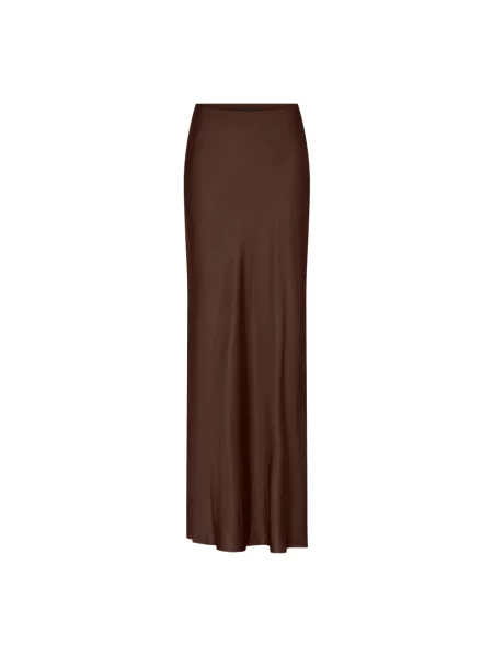 Spódnica maxi Bruuns Bazaar brązowa