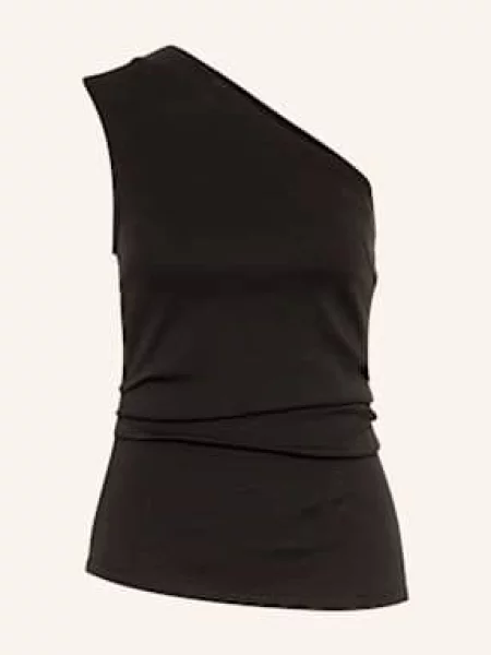 Top Y.a.s na jednym ramieniu czarny