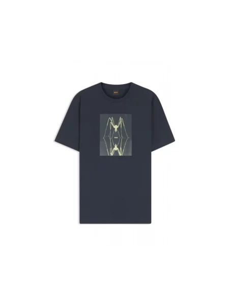 BOSS Orange t-shirt niebieska