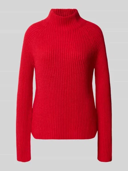 Sweter z dzianiny ze stójką model ARWEN' Drykorn czerwony