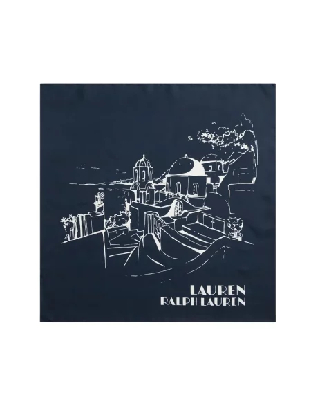 Fular Lauren Ralph Lauren cu imagine albastru