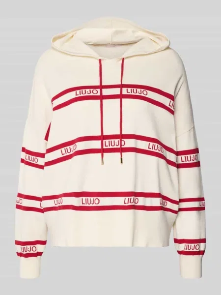 Sweter Liu Jo z logo biały