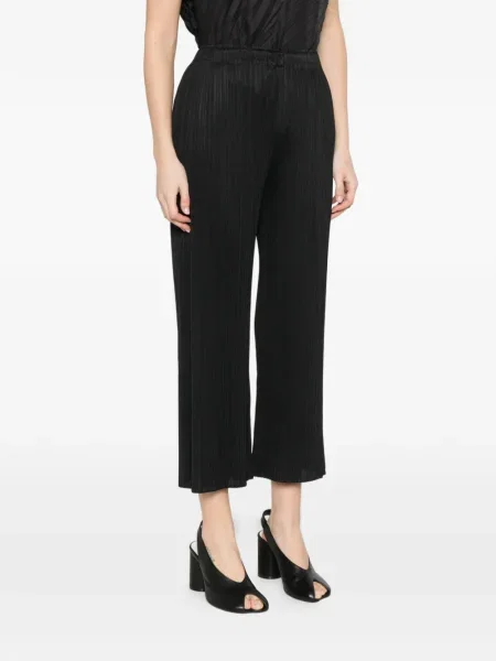 Pantaloni Pleats Please Issey Miyake plisate negru