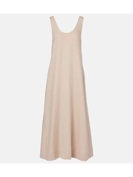 Maxi rochie maxi Asceno de in de costum bej