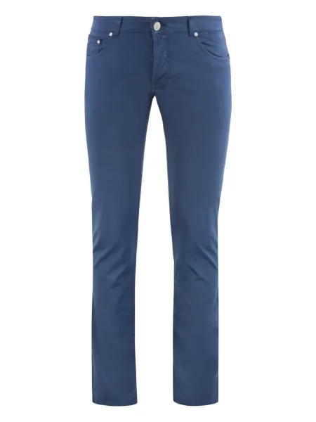 Pantaloni Moorer cu 5 buzunare albastru
