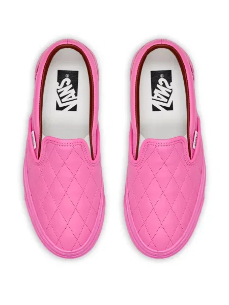 Chiloți Vans din piele slip-on clasic roz