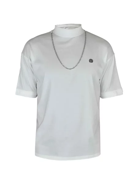 Tricou Ambush cu broderie alb