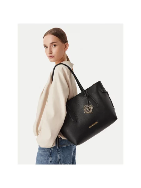Geantă LOVE MOSCHINO negru