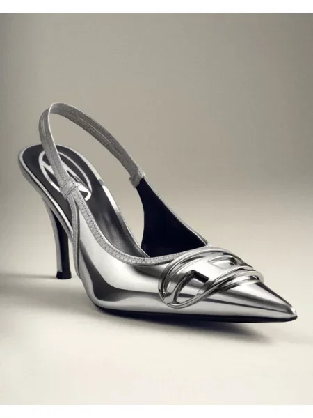 Sandali Diesel srebrna