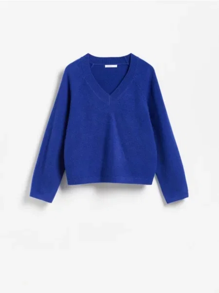 Reserved Pulover cu mâneci raglan indigo
