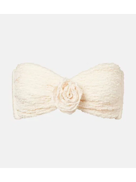 Top Montce w kwiatki biały