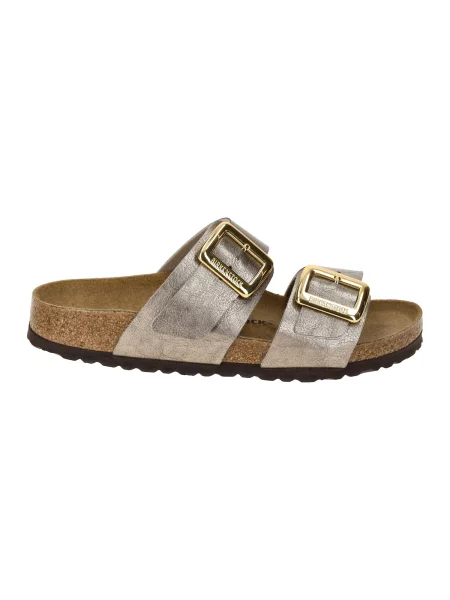 BIRKENSTOCK Šľapky Sydney tmavobéžová hnedá