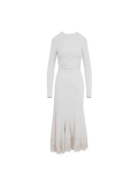 Sukienka midi Alberta Ferretti beżowa