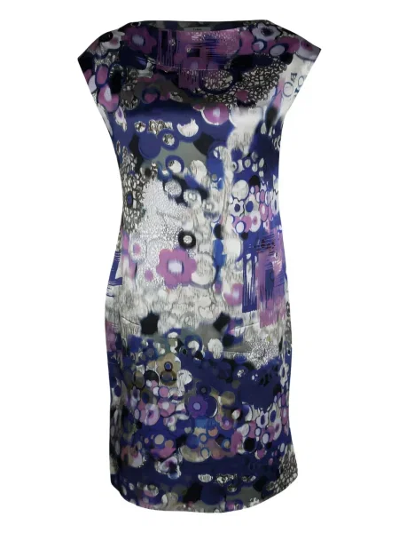 Rochie Erdem cu imagine cu imprimeu abstract de costum albastru