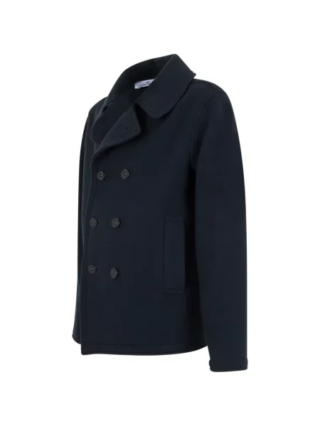 Palton Stone Island cu strasuri albastru