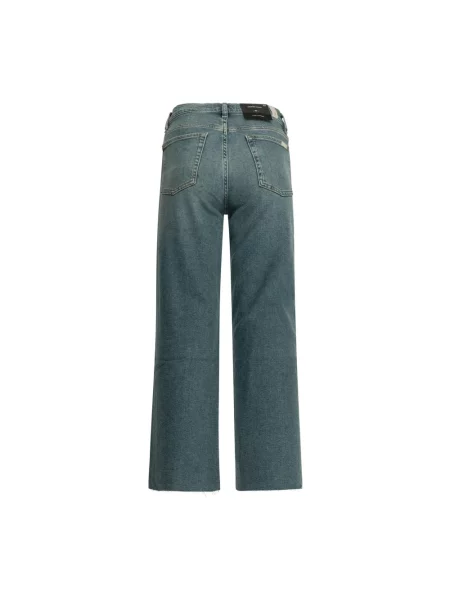 Szerokie jeansy 7 For All Mankind niebieskie