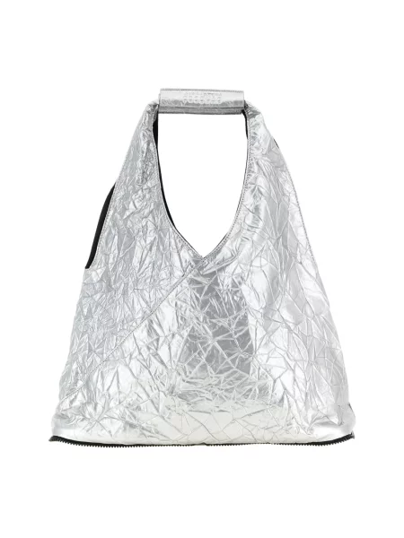 Lniana torebka Mm6 Maison Margiela czarna