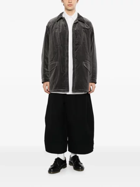 Geacă Yohji Yamamoto de catifea gri