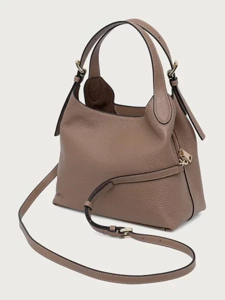Кожаная сумка хобо Furla