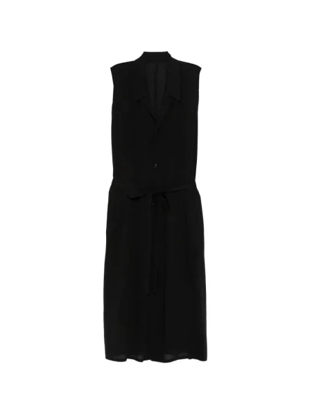 Rochie midi Y's până la genunchi cu legături de costum negru