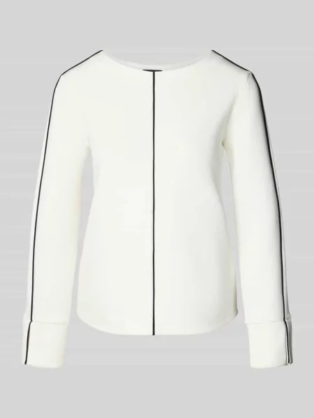 Bluza o kroju regular fit ze szwami w kontrastowym kolorze S.oliver Black Label czarna
